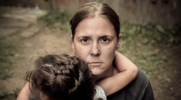 Mother with baby turns to begging to survive, then her secret is discovered.